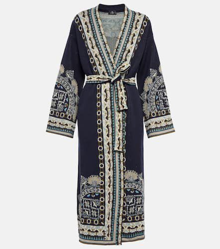 Jacquard silk and linen-blend robe - Etro - Modalova
