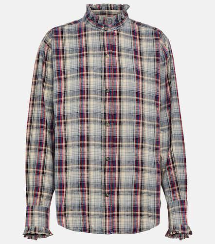 Saoli checked cotton and linen shirt - Marant Etoile - Modalova