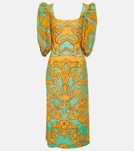 Sizzler printed cotton-blend midi dress - La DoubleJ - Modalova