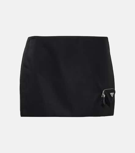 Minifalda de nylon de tiro bajo - Prada - Modalova