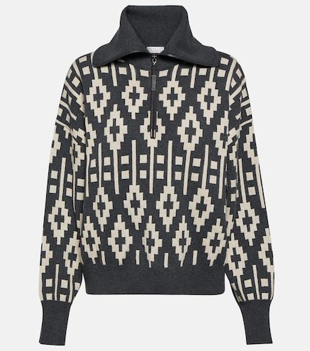 Vintage Jacquard-Pullover aus Wollgemisch - Brunello Cucinelli - Modalova
