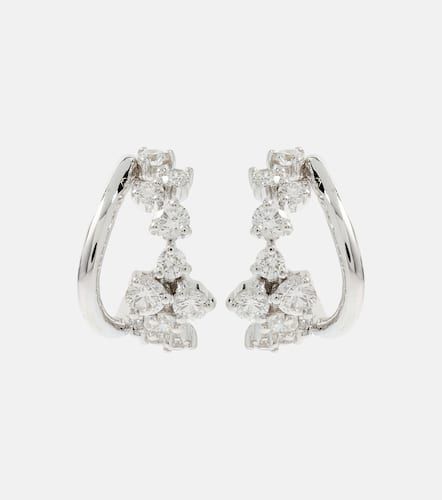 Scatter 18kt white gold earrings with diamonds - Ananya - Modalova