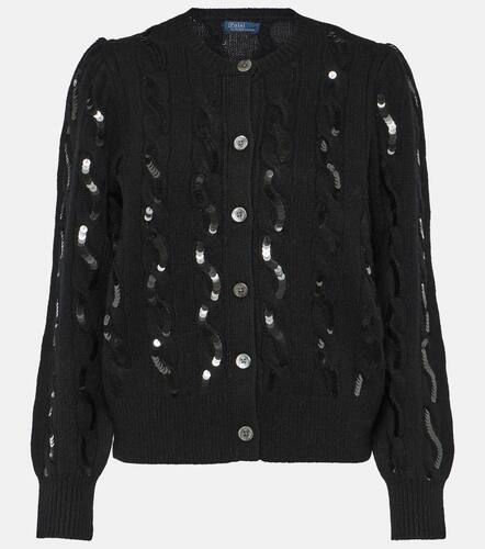 Sequined wool and cashmere cardigan - Polo Ralph Lauren - Modalova