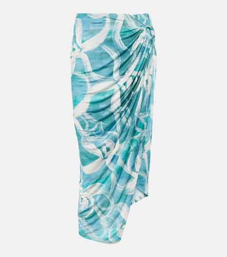 Coastline printed midi skirt - Louisa Ballou - Modalova