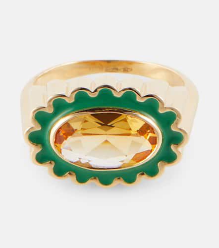 Margarita Citrino 18kt yellow gold ring - Aliita - Modalova