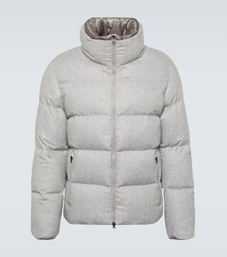 Silk and cashmere puffer jacket - Herno - Modalova