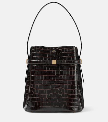 Croc-effect leather bucket bag - Toteme - Modalova