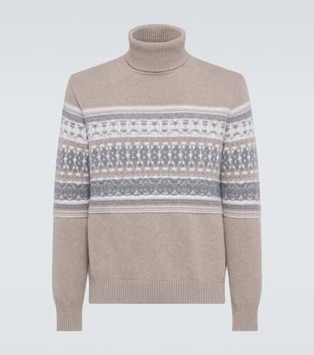 Jacquard cashmere turtleneck sweater - Zegna - Modalova