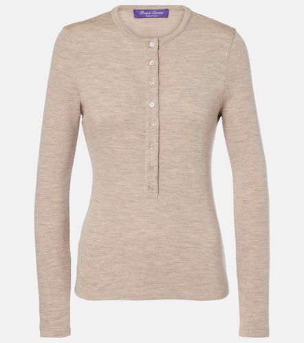 Wool jersey Henley shirt - Ralph Lauren Collection - Modalova