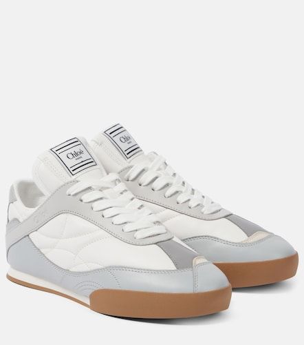Chloe Kick suede-trimmed sneakers - Chloe - Modalova