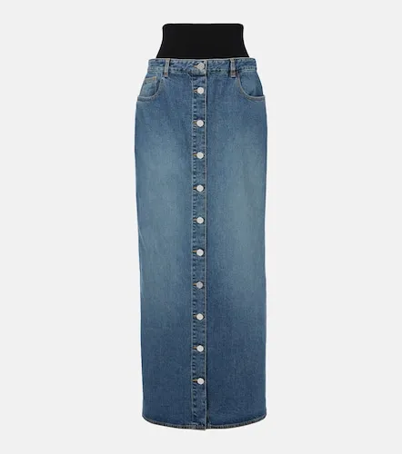 Alaia Denim maxi skirt - Alaia - Modalova
