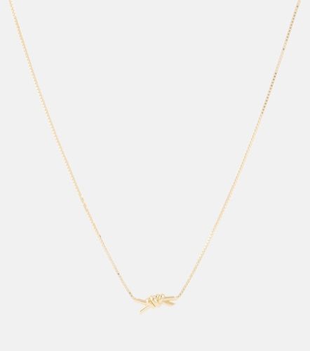 Collana Knot in argento sterling bagnato in - Bottega Veneta - Modalova