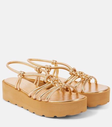 Metallic leather sandals - Gianvito Rossi - Modalova