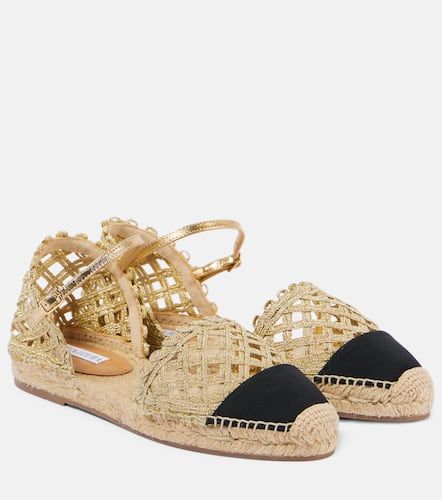 Sunburst raffia espadrille sandals - Aquazzura - Modalova