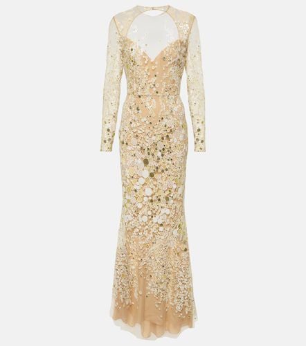 Atom sequined embroidered tulle gown - Elie Saab - Modalova