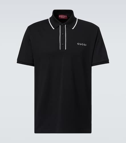 Polo en coton mélangé à logo - Gucci - Modalova