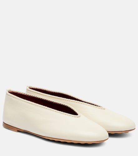 Rosa leather ballet flats - Bottega Veneta - Modalova