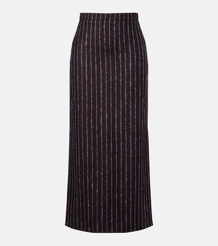 Pinstripe wool and mohair pencil skirt - Erdem - Modalova