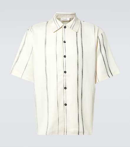 Striped linen and cotton shirt - Commas - Modalova