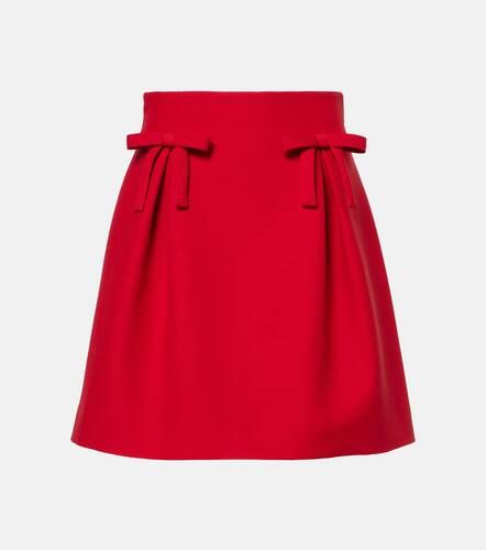 Crepe Couture bow-detail miniskirt - Valentino - Modalova
