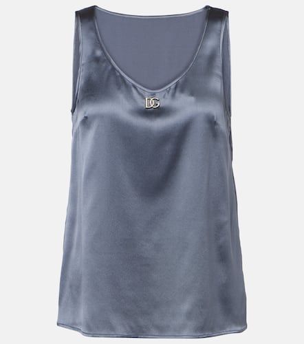 Top en soie mélangée - Dolce&Gabbana - Modalova