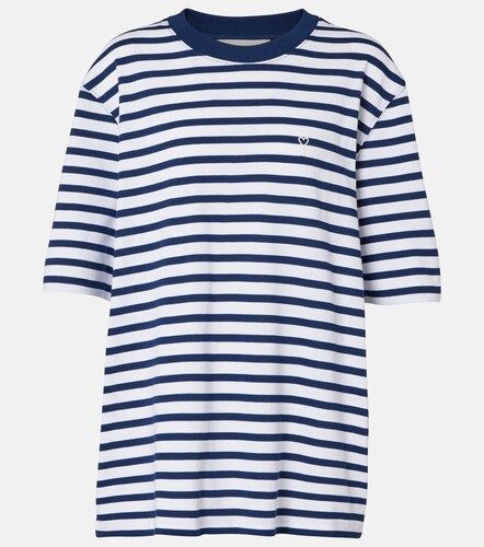 Camiseta oversized de jersey de algodón a rayas - Ami Paris - Modalova