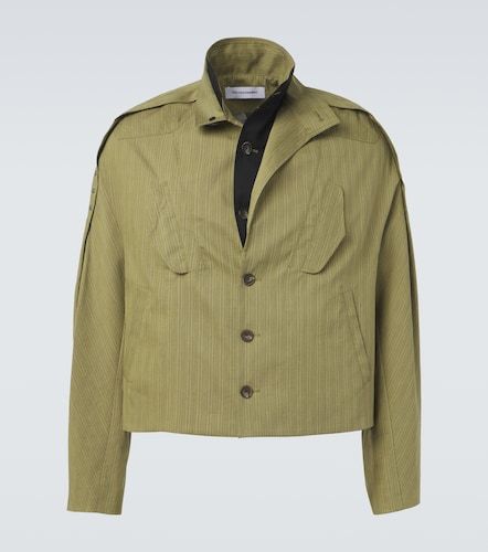 Egreta stiped cotton-blend jacket - Kiko Kostadinov - Modalova