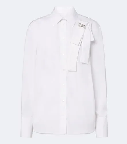 Embellished cotton poplin shirt - Erdem - Modalova
