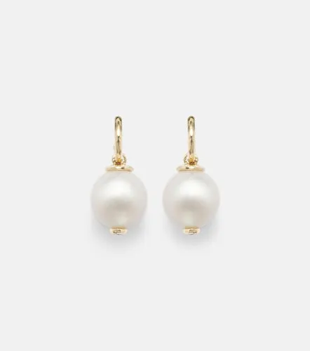 Pendientes de oro de 18 ct con diamantes y perlas - Octavia Elizabeth - Modalova