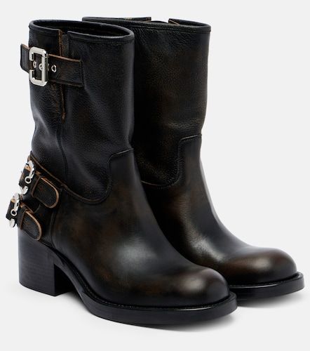 Chloe Dakota 60 leather biker boots - Chloe - Modalova