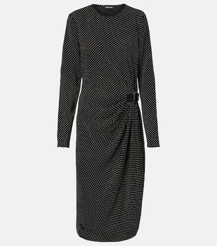 Tom Ford Abito midi in seta a pois - Tom Ford - Modalova