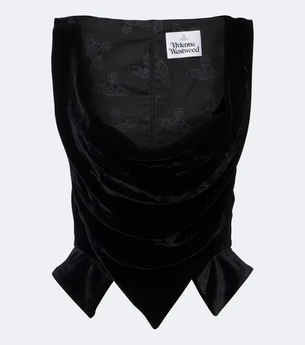 Sunday draped velvet bustier top - Vivienne Westwood - Modalova