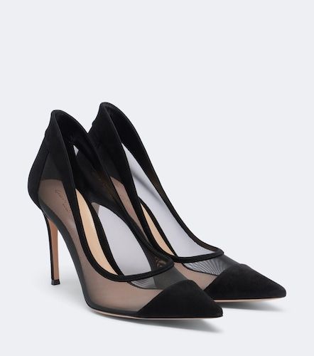 Salones de malla y ante - Gianvito Rossi - Modalova