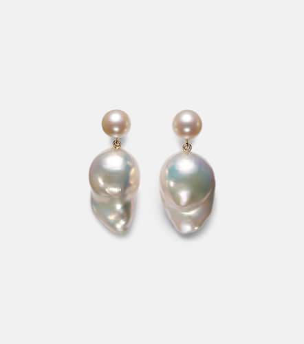 Venus Blac 14kt earrings with pearls - Sophie Bille Brahe - Modalova