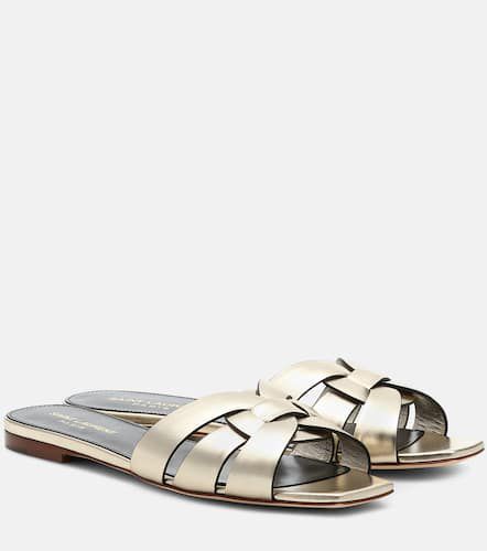 Tribute Nu Pieds 05 leather slides - Saint Laurent - Modalova