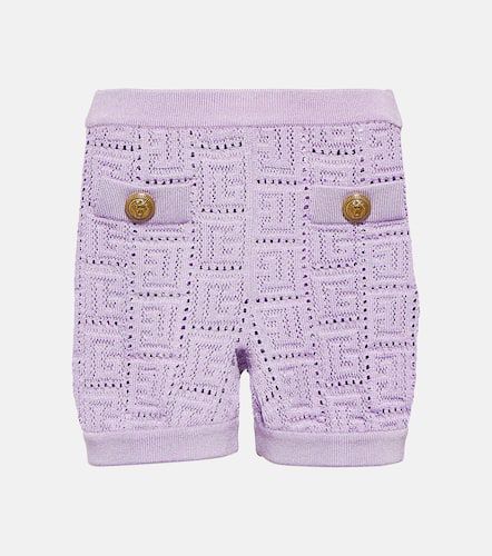 Balmain Monogram knit shorts - Balmain - Modalova