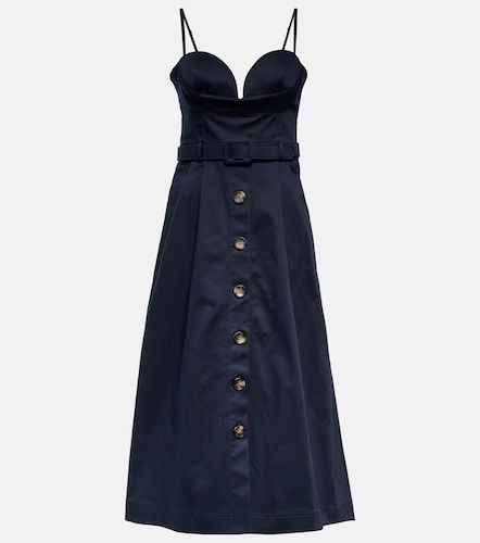 Vestido midi en mezcla de algodón - Carolina Herrera - Modalova