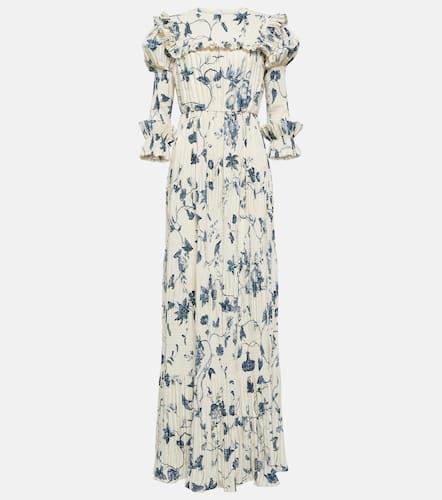 Erdem Floral pleated satin gown - Erdem - Modalova