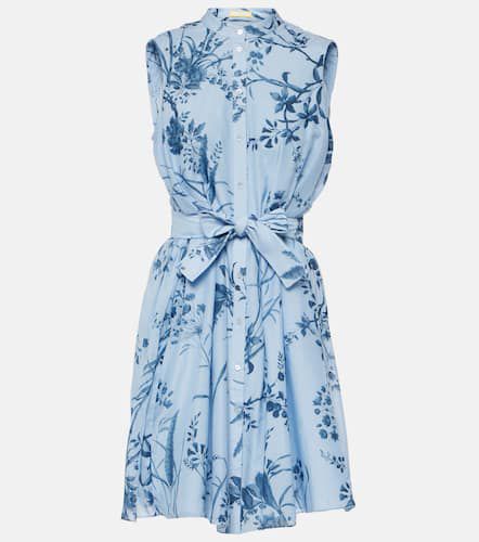 Printed cotton silk voile minidress - Erdem - Modalova