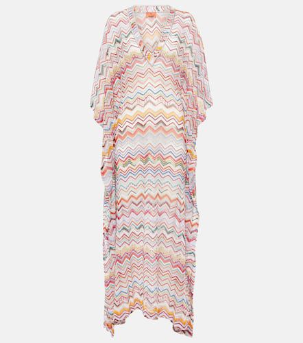 Zig Zag lamÃ© beach cover-up - Missoni Mare - Modalova