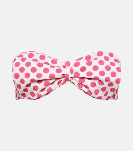 Clara polka-dot gathered bikini top - Alexandra Miro - Modalova