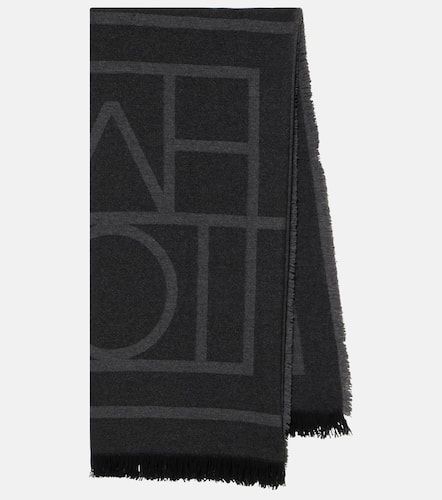 Monogram wool and cashmere scarf - Toteme - Modalova