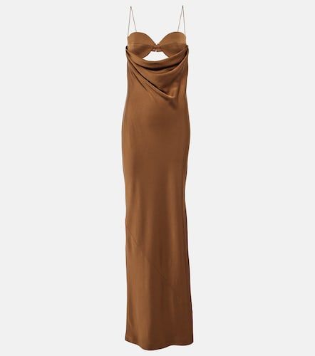 Abito lungo in crêpe satin con cut-out - Alex Perry - Modalova