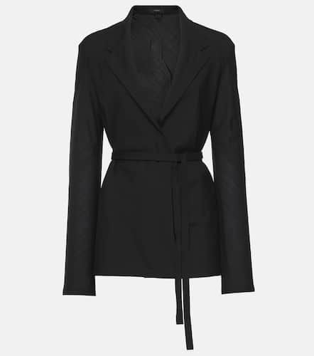 Haxo wool-blend voile wrap blazer - Joseph - Modalova