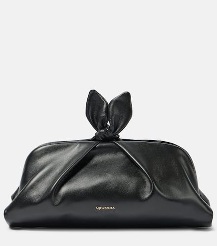 Bow Tie Small leather clutch - Aquazzura - Modalova