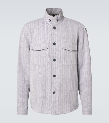 Nuno cotton and linen overshirt - Frescobol Carioca - Modalova