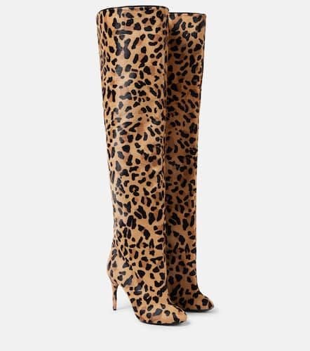 AlaÃ¯a Decollete 90 calf hair over-the-knee boots - Alaia - Modalova