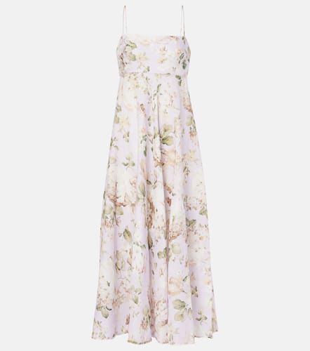 Acacia floral linen midi dress - Zimmermann - Modalova