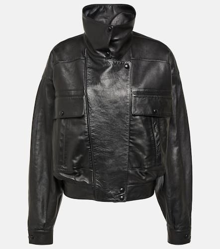 Saint Laurent Leather bomber jacket - Saint Laurent - Modalova