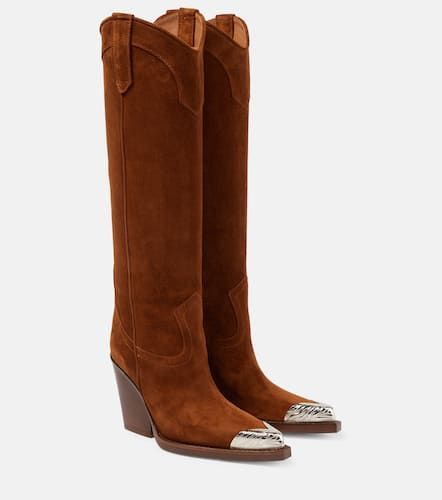 El Dorado embellished suede cowboy boots - Paris Texas - Modalova